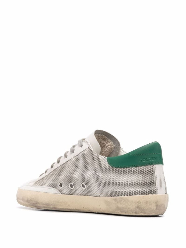 Silver Super-star Mesh Sneakers