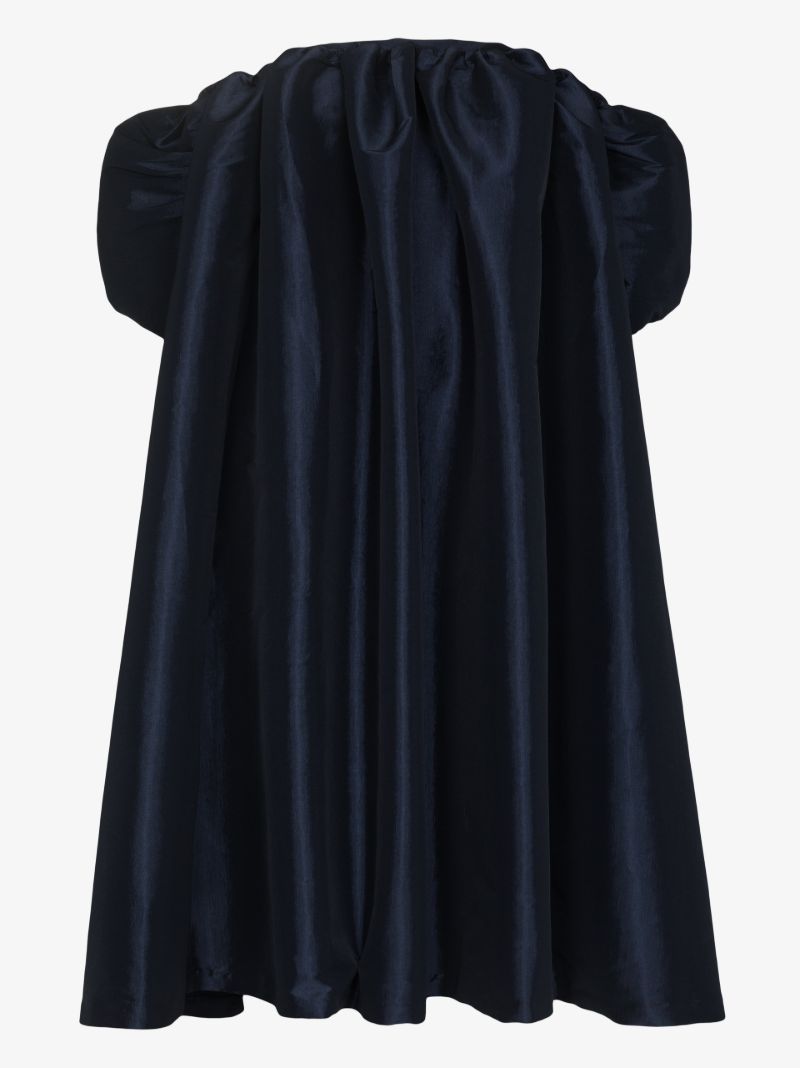 Nia Ruffled Silk Midi Dress