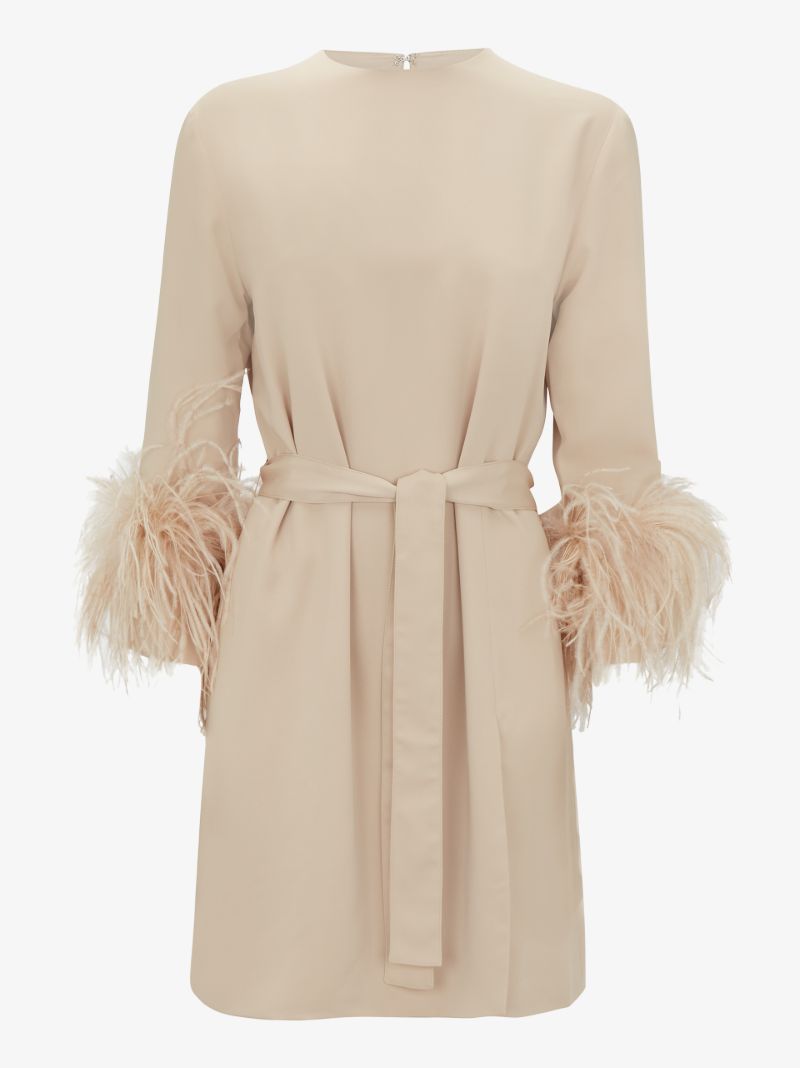 Feather Trim Blouse