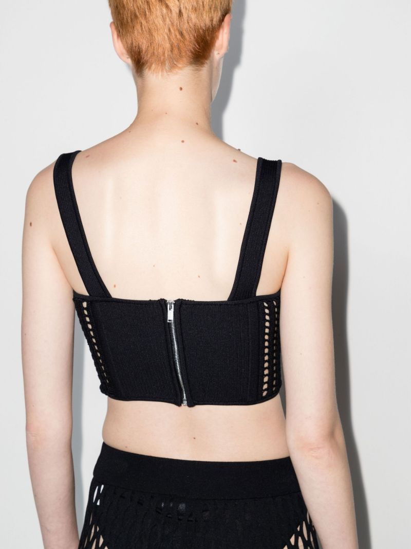 Scoop Neck Crochet Corset Top