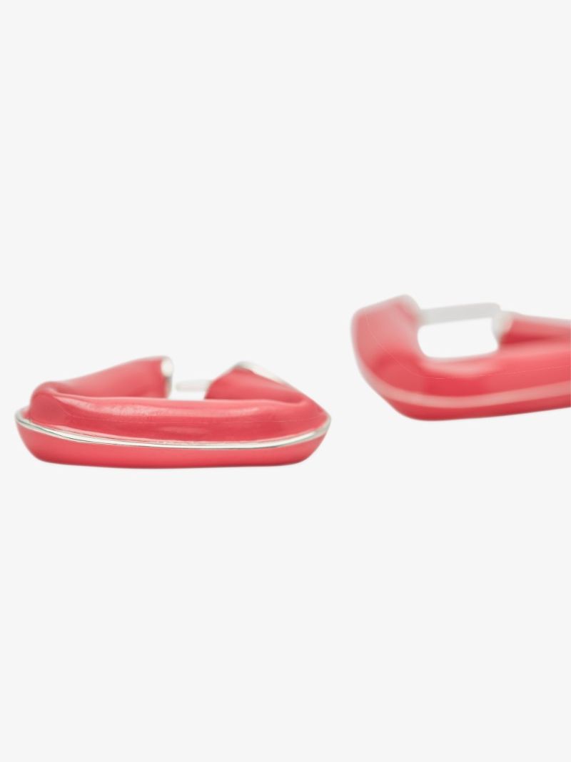 Sterling Silver Fold Hoop Earrings