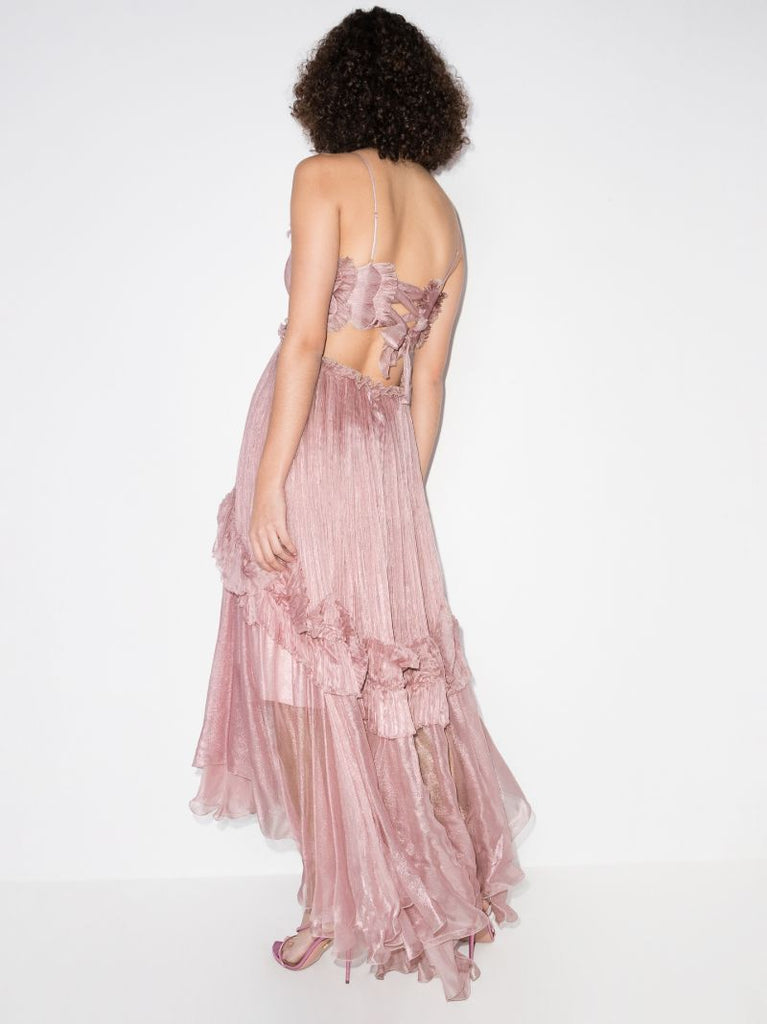 Zahara Ruffled Midi Dress