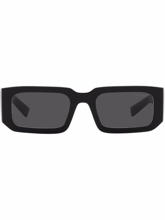 Black Symbole Rectangle-frame Sunglasses
