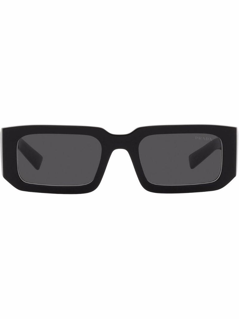 Black Symbole Rectangle-frame Sunglasses