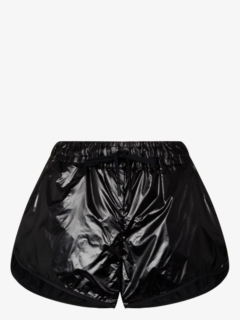 Black Drawstring Track Shorts
