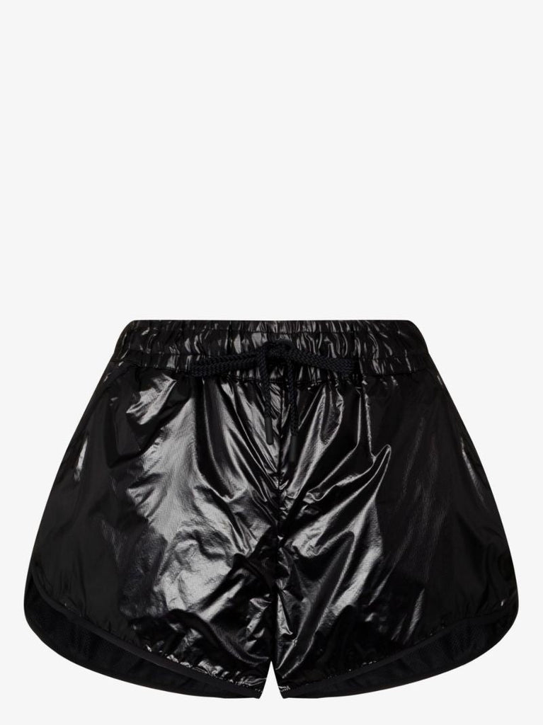 Black Drawstring Track Shorts