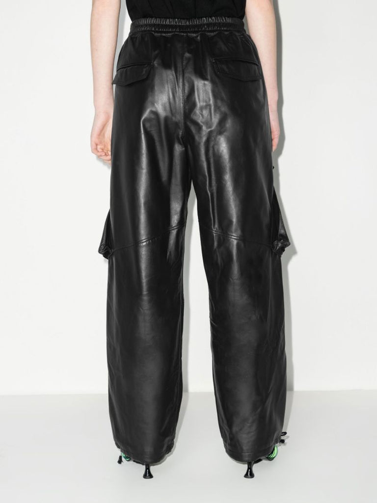Rope Leather Cargo Trousers
