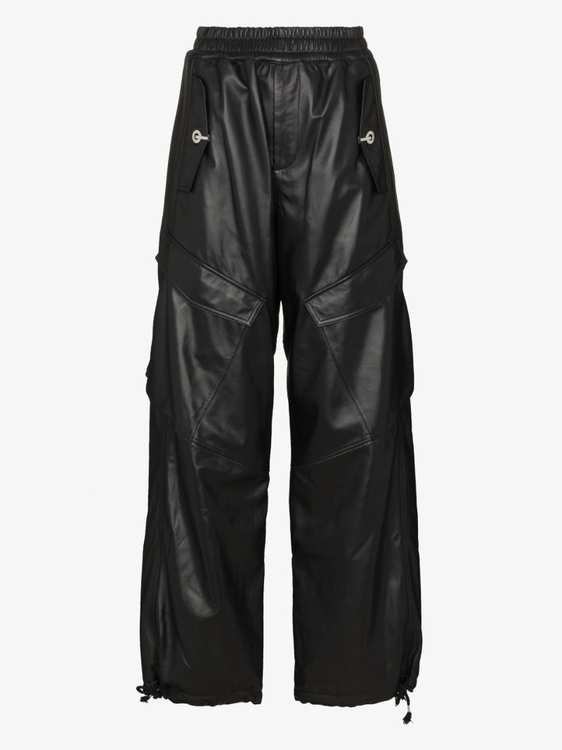 Rope Leather Cargo Trousers