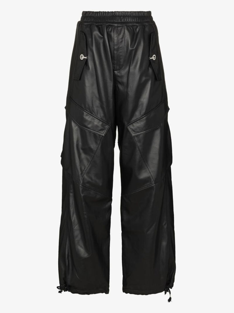 Rope Leather Cargo Trousers