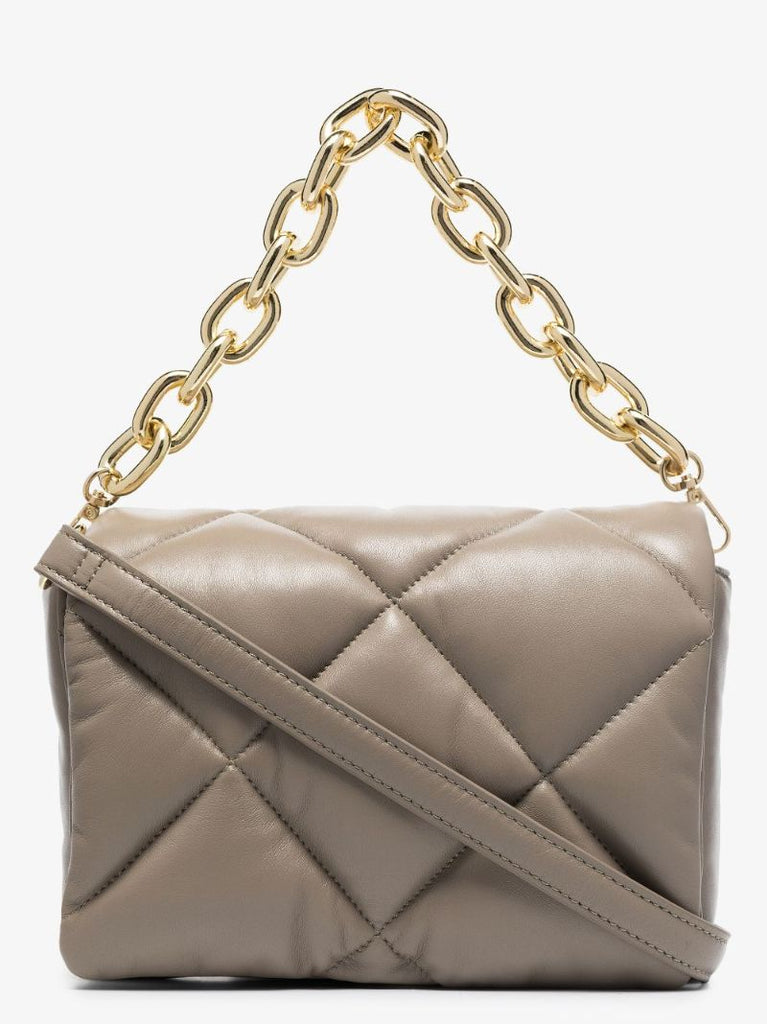 Neutral Brynnie Leather Shoulder Bag