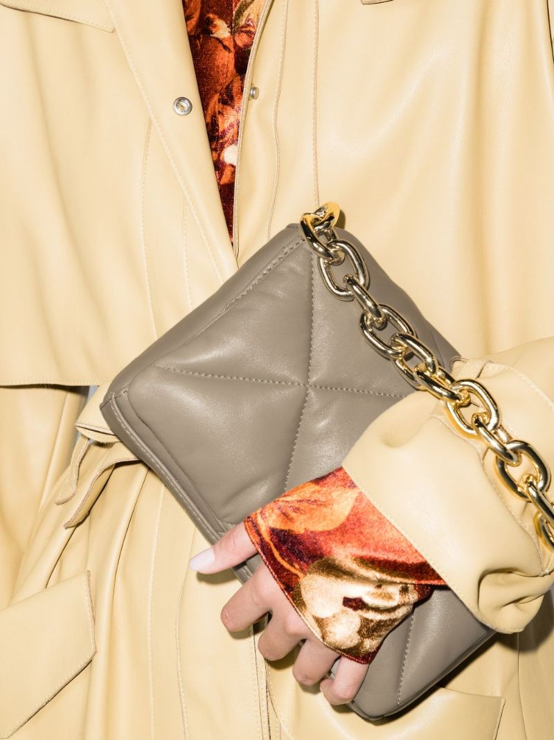 Neutral Brynnie Leather Shoulder Bag