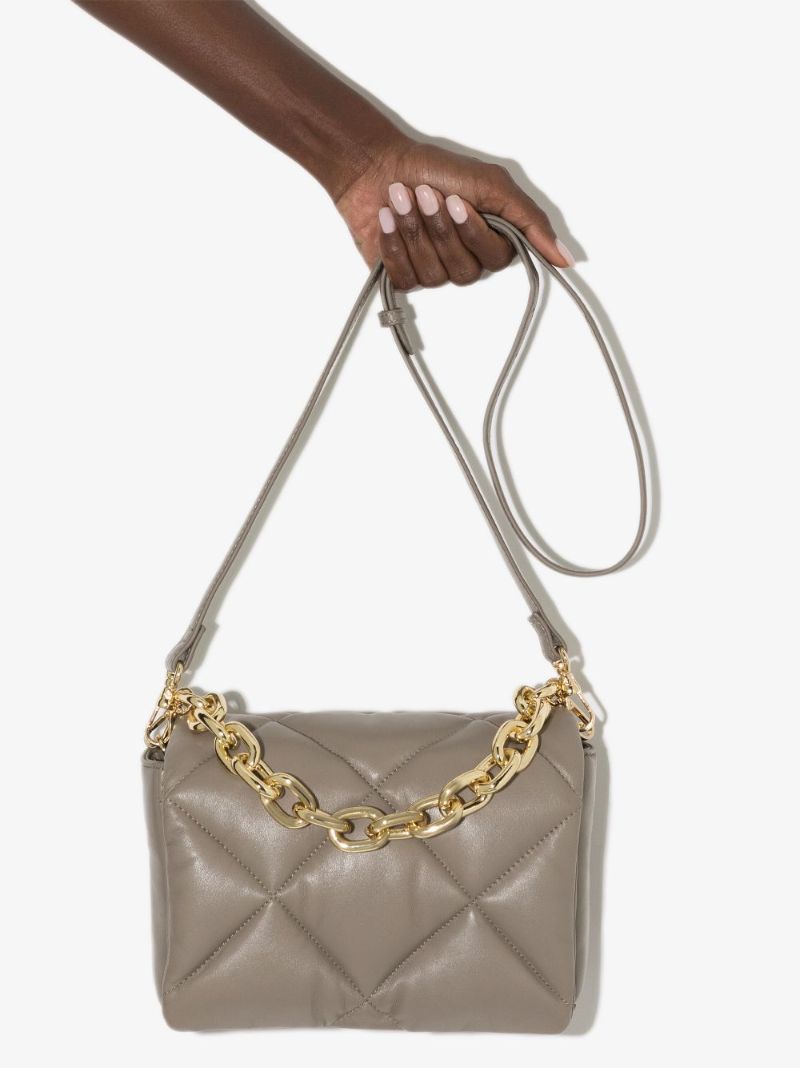Neutral Brynnie Leather Shoulder Bag