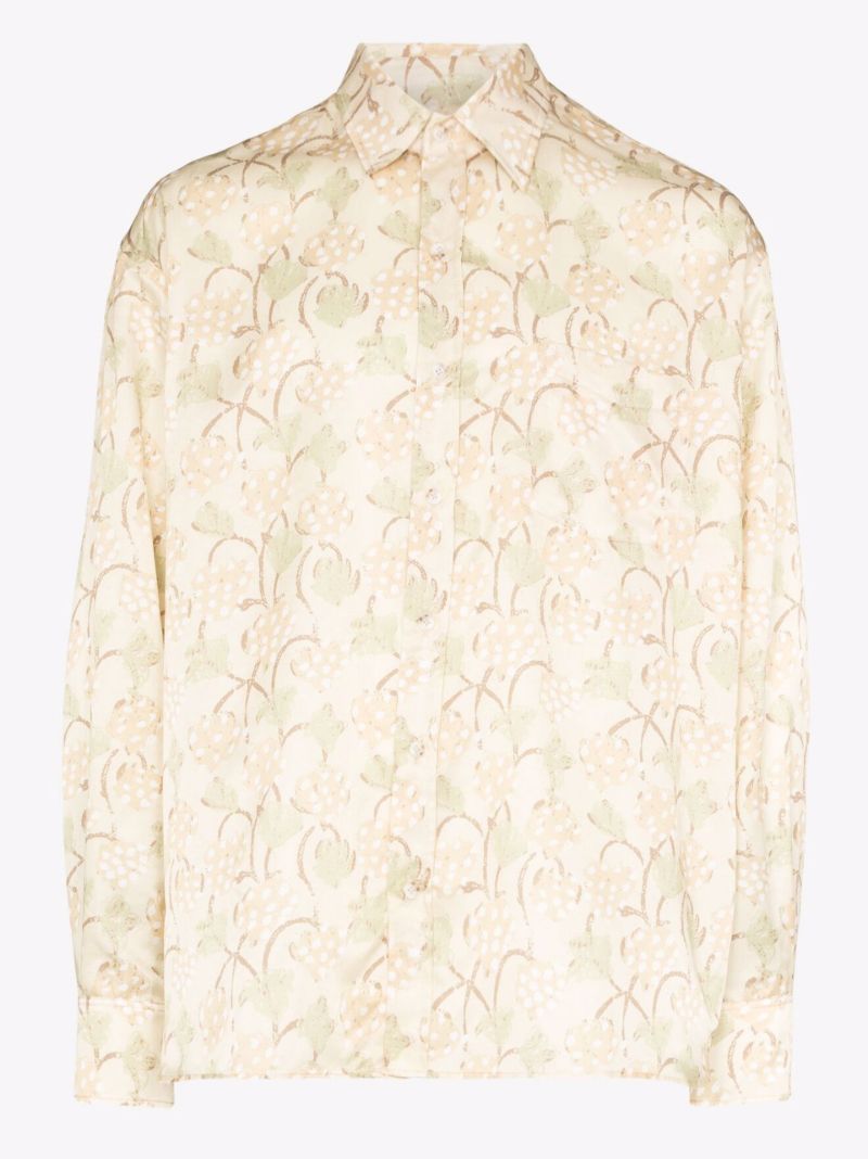 Long Sleeve Roman Print Shirt