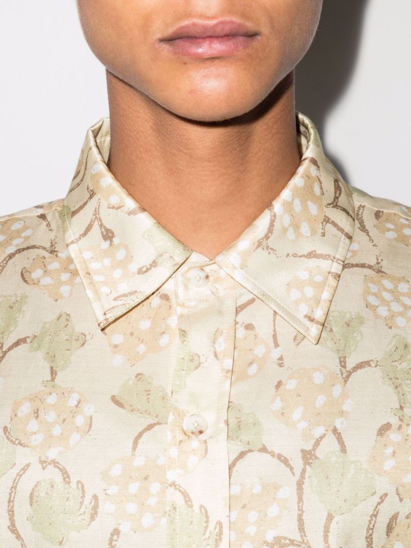 Long Sleeve Roman Print Shirt