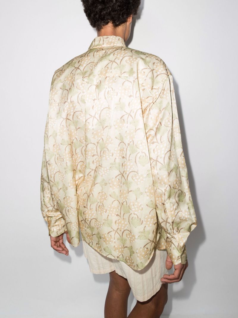 Long Sleeve Roman Print Shirt