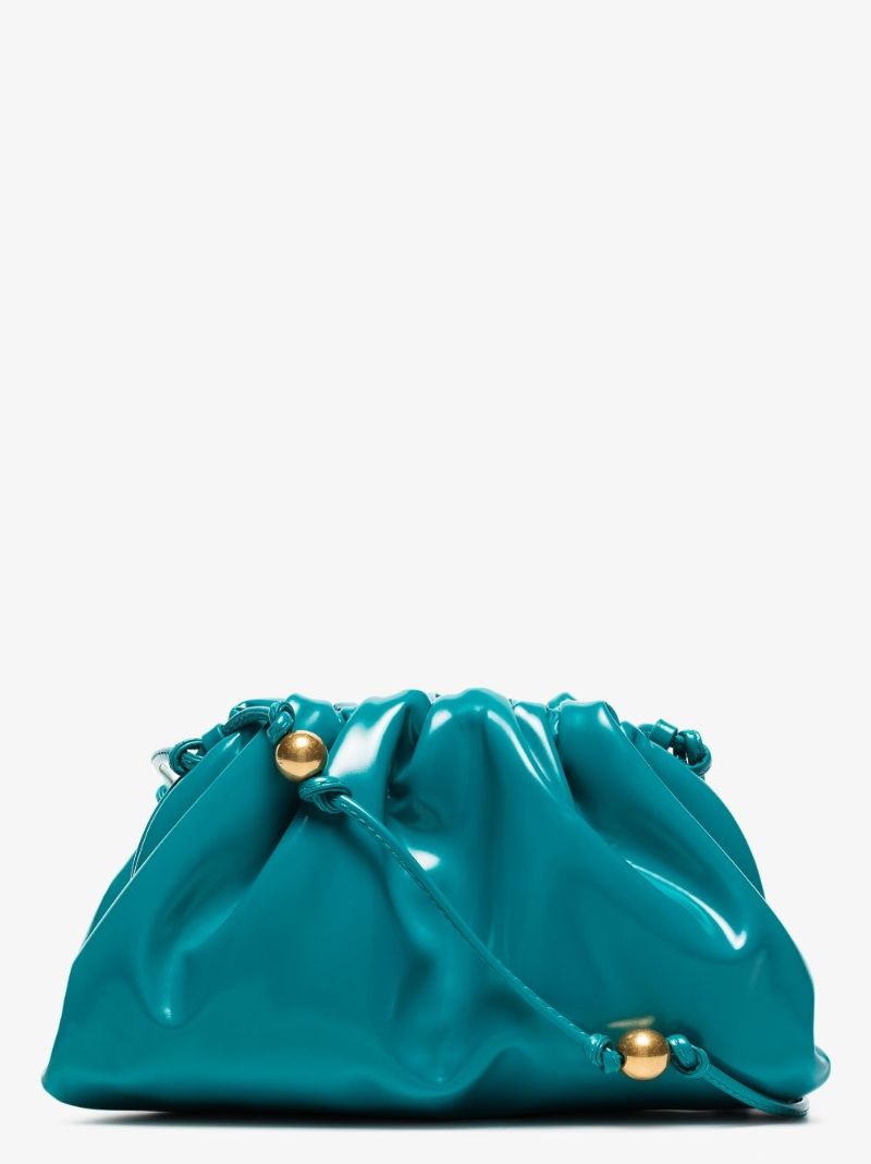 Blue the Mini Pouch Leather Clutch Bag