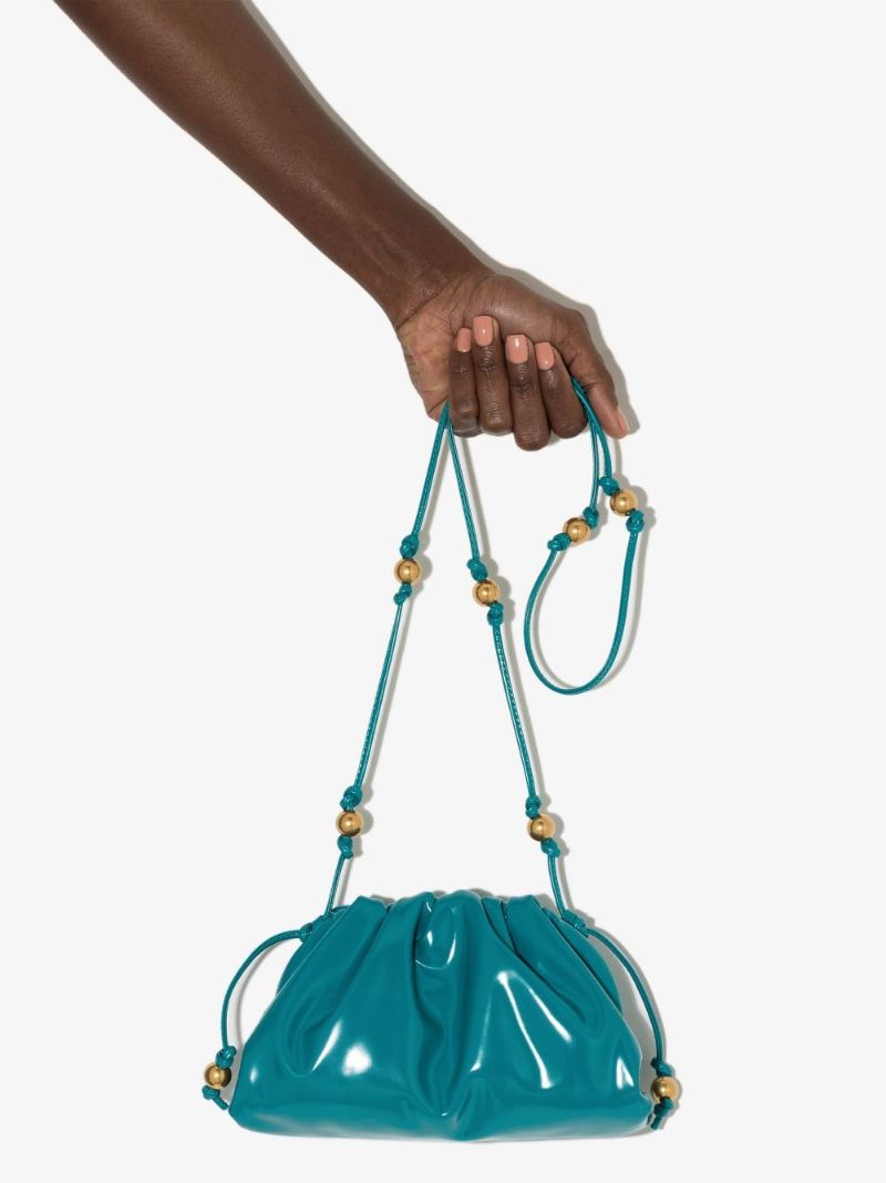 Blue the Mini Pouch Leather Clutch Bag