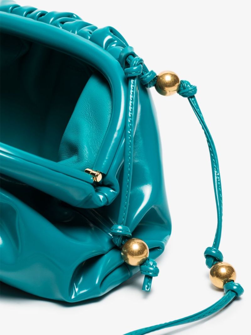 Blue the Mini Pouch Leather Clutch Bag