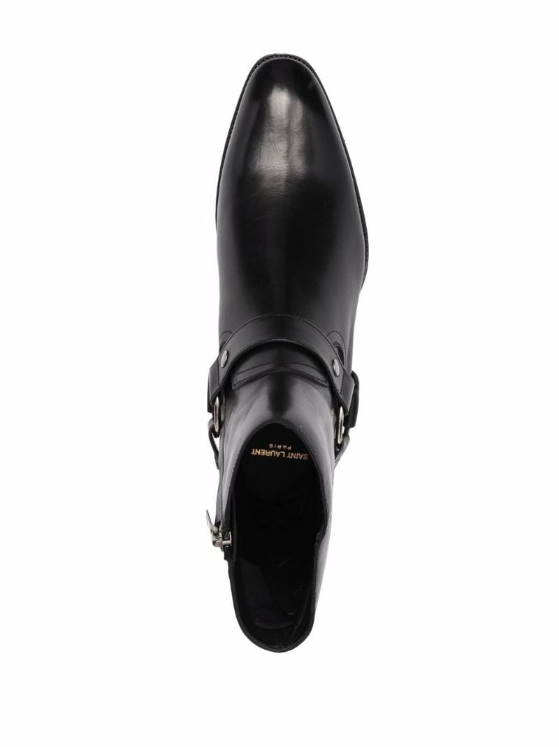 Black Wyatt 40 Leather Boots