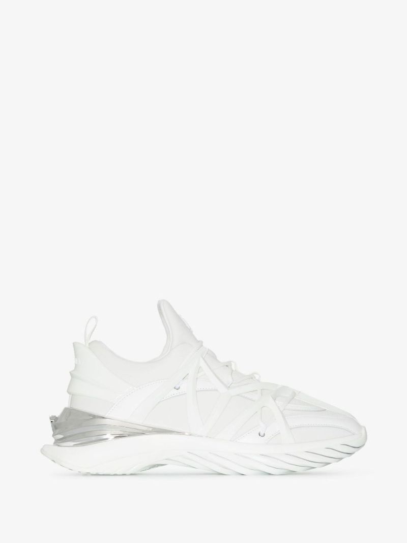 White Cosmos Low-top Leather Sneakers