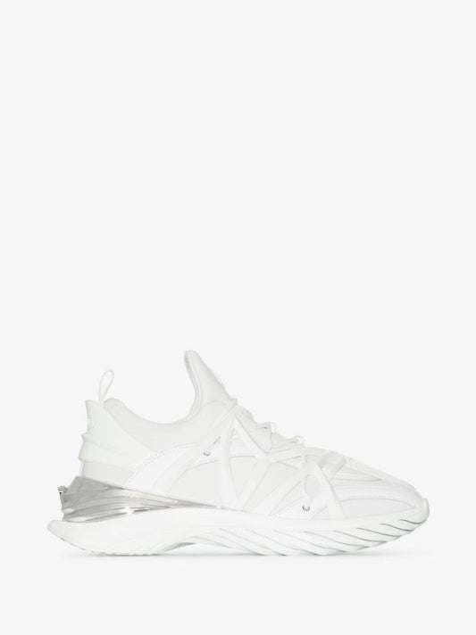 White Cosmos Low-top Leather Sneakers