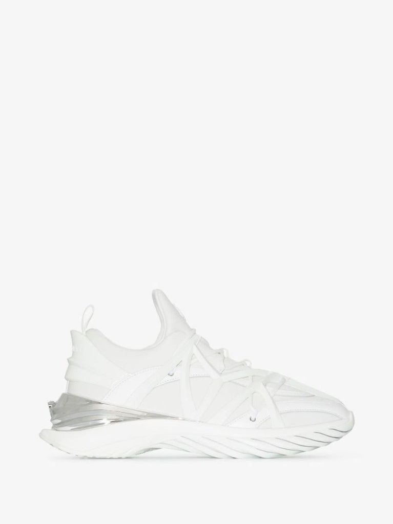 White Cosmos Low-top Leather Sneakers