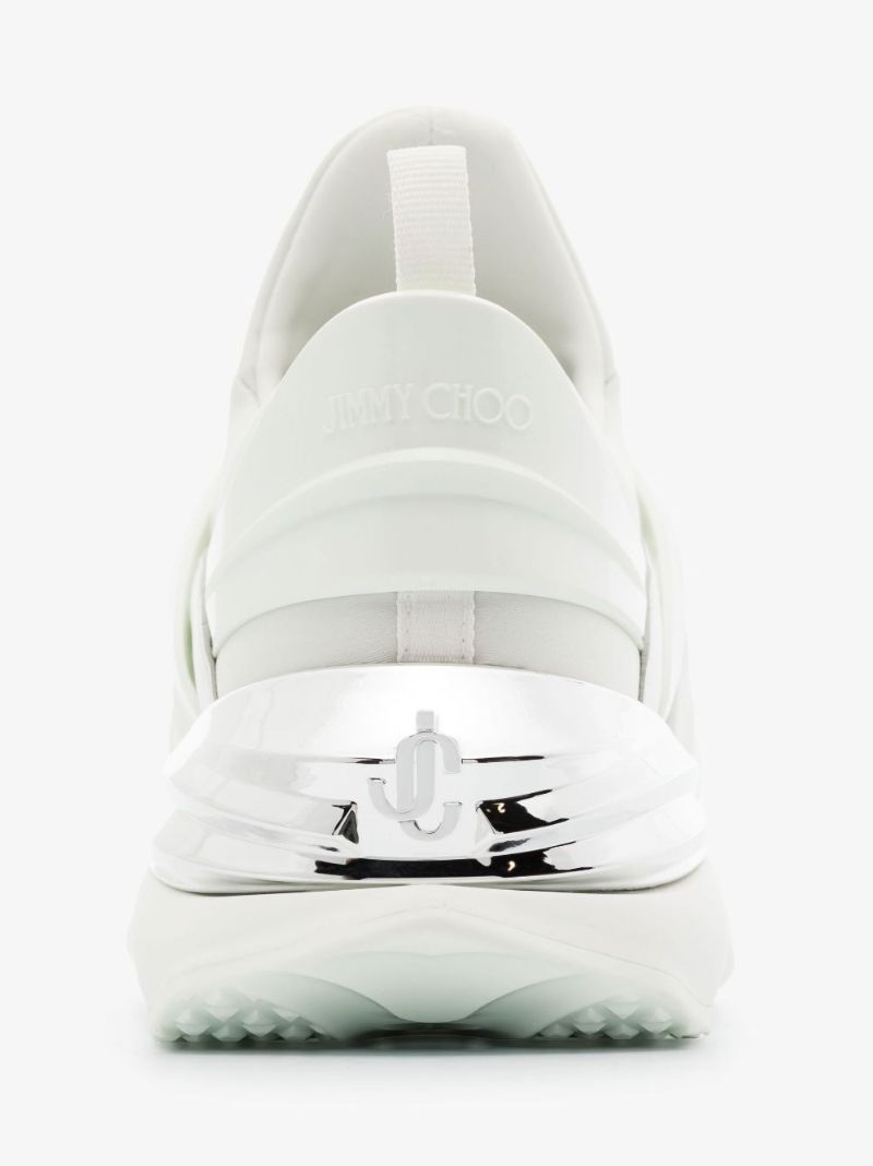 White Cosmos Low-top Leather Sneakers