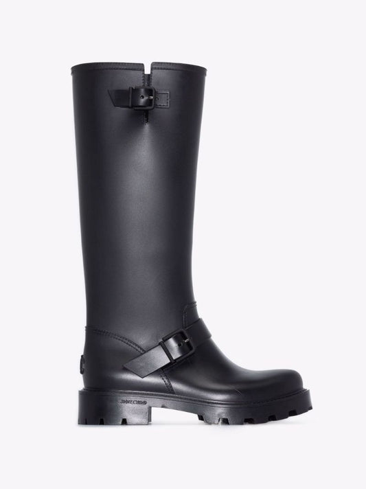 Black Yael Knee-length Rain Boots