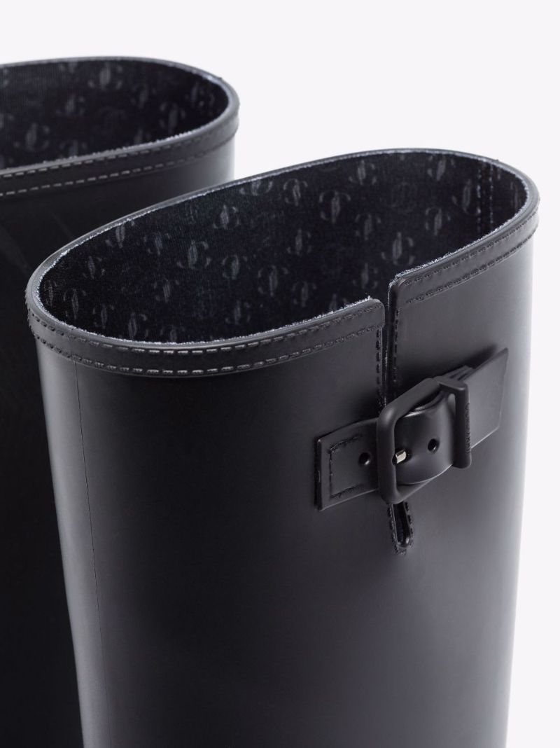 Black Yael Knee-length Rain Boots