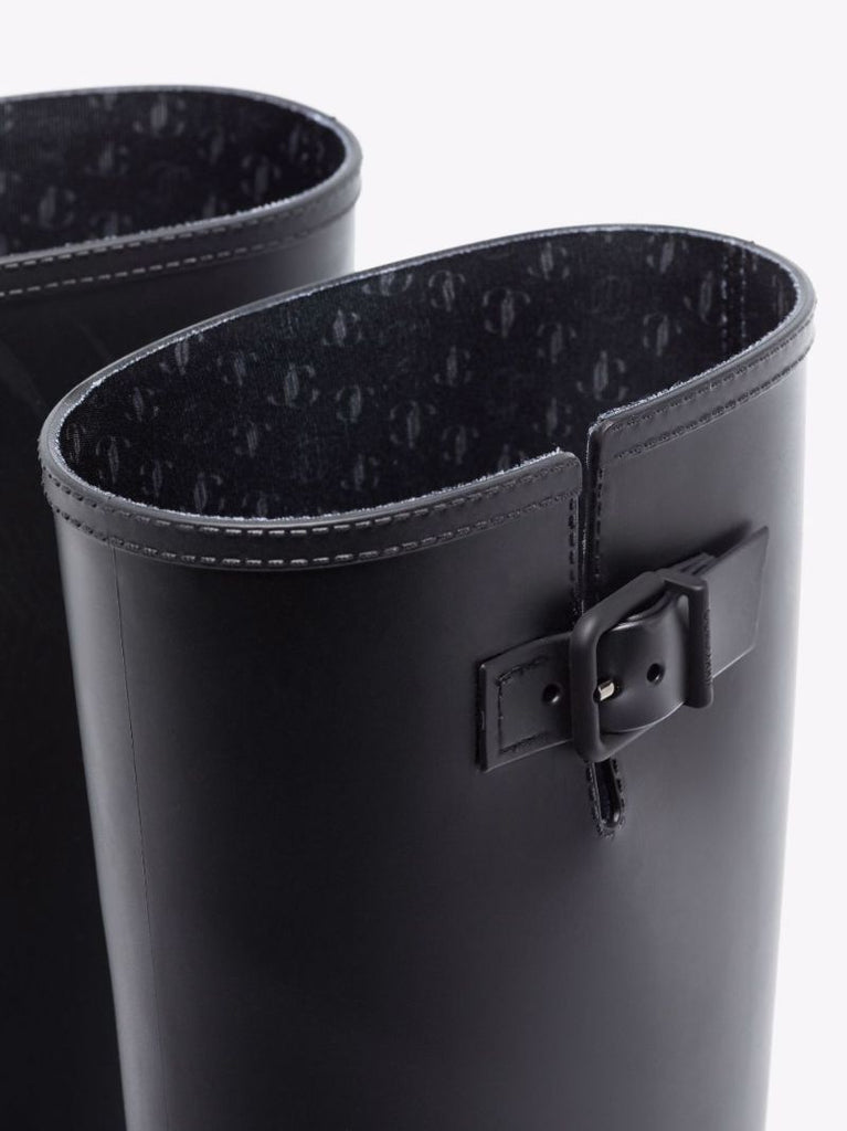 Black Yael Knee-length Rain Boots