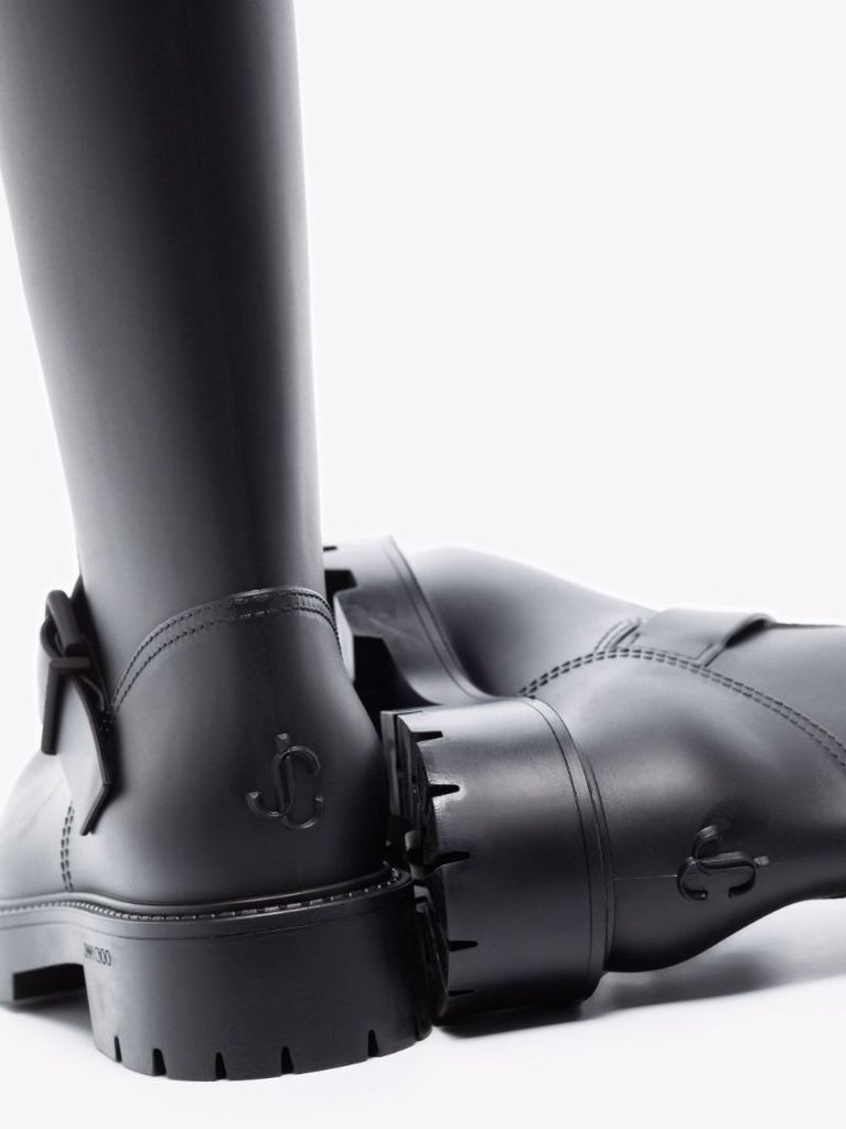 Black Yael Knee-length Rain Boots