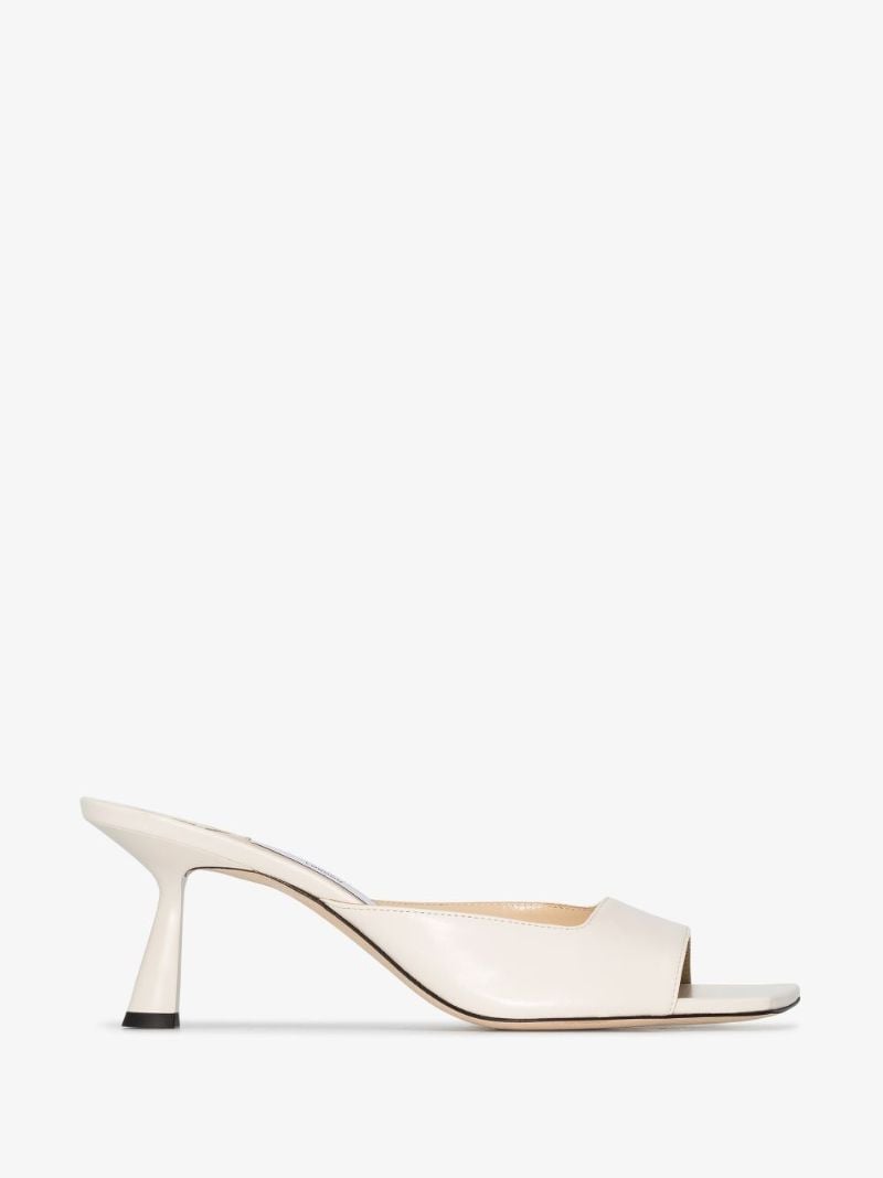 Neutral Zania 65 Leather Sandals