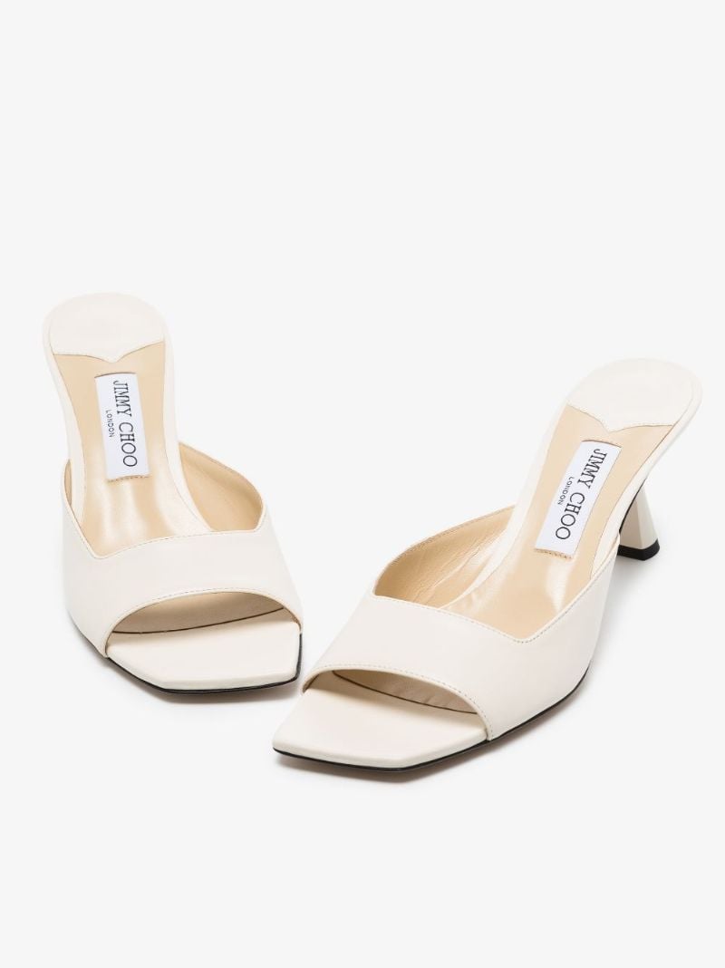 Neutral Zania 65 Leather Sandals