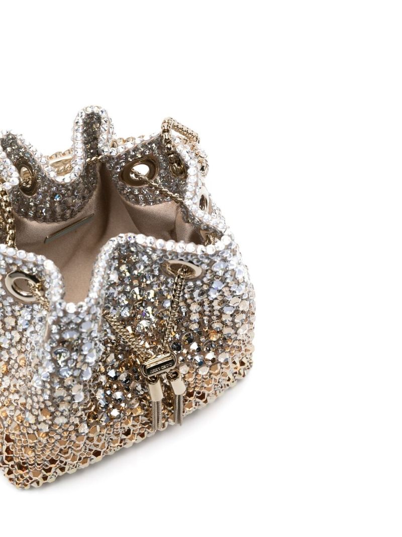 Gold-tone Bon Bon Crystal-embellished Bucket Bag
