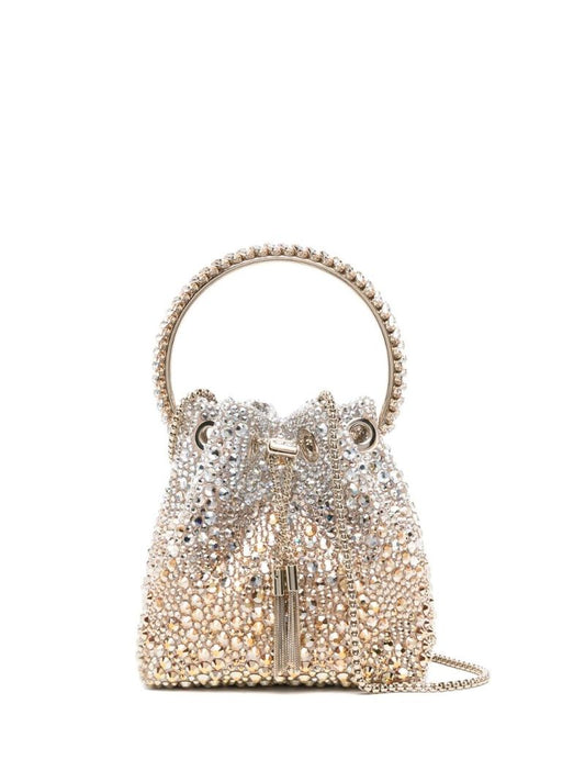 Gold-tone Bon Bon Crystal-embellished Bucket Bag