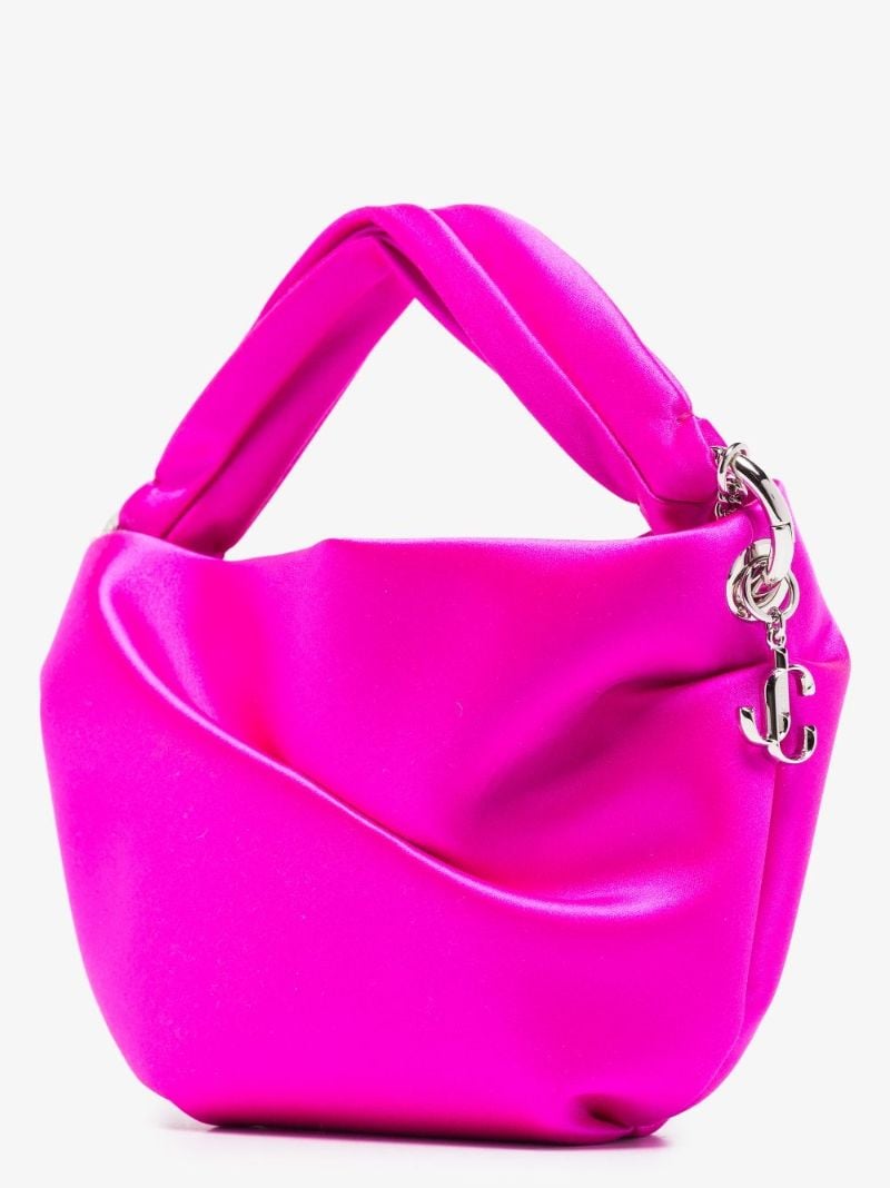 Pink Bonny Satin Shoulder Bag
