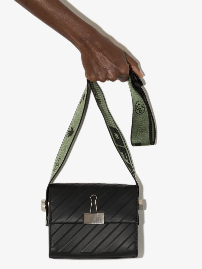 Black Binder 18 Leather Shoulder Bag