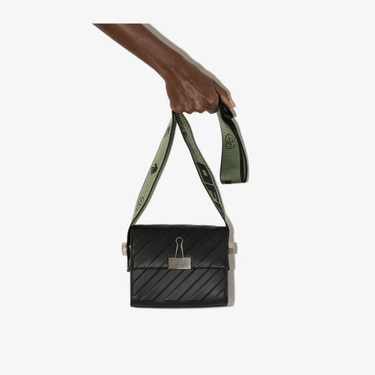 Black Binder 18 Leather Shoulder Bag
