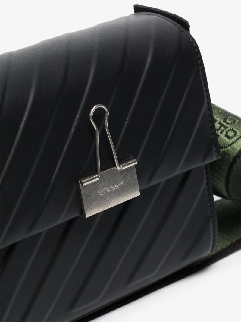 Black Binder 18 Leather Shoulder Bag