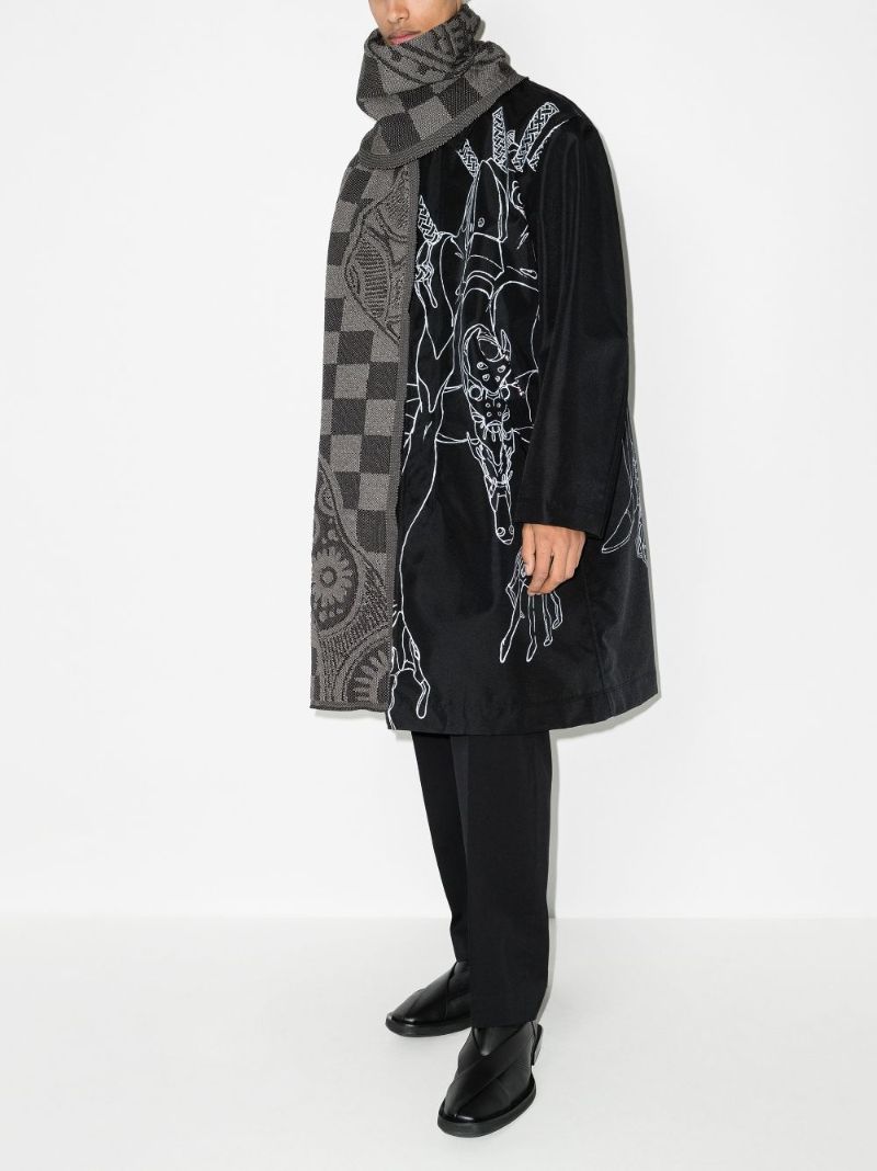 X Neon Genesis Evangelion Machine Print Coat