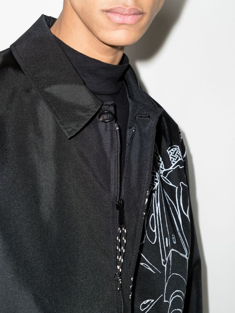 X Neon Genesis Evangelion Machine Print Coat