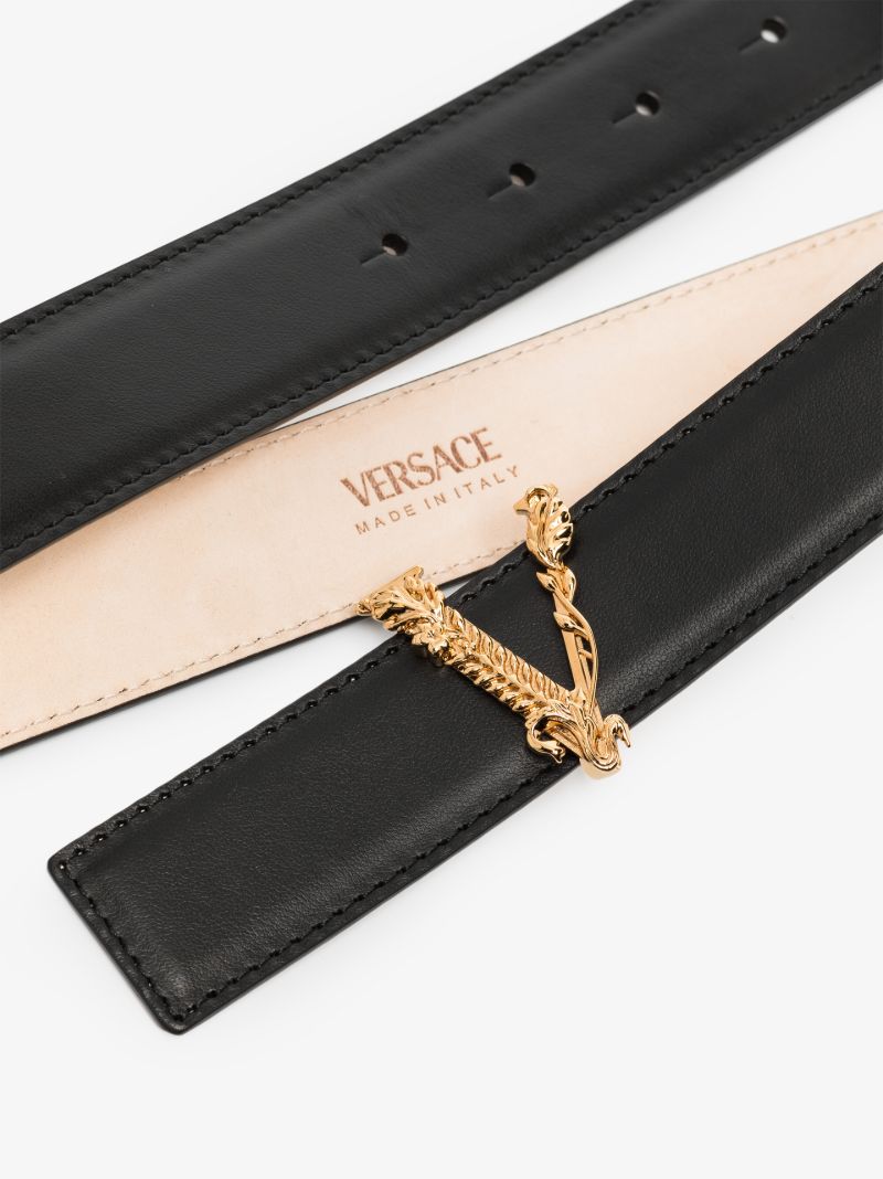 Black Virtus Leather Belt