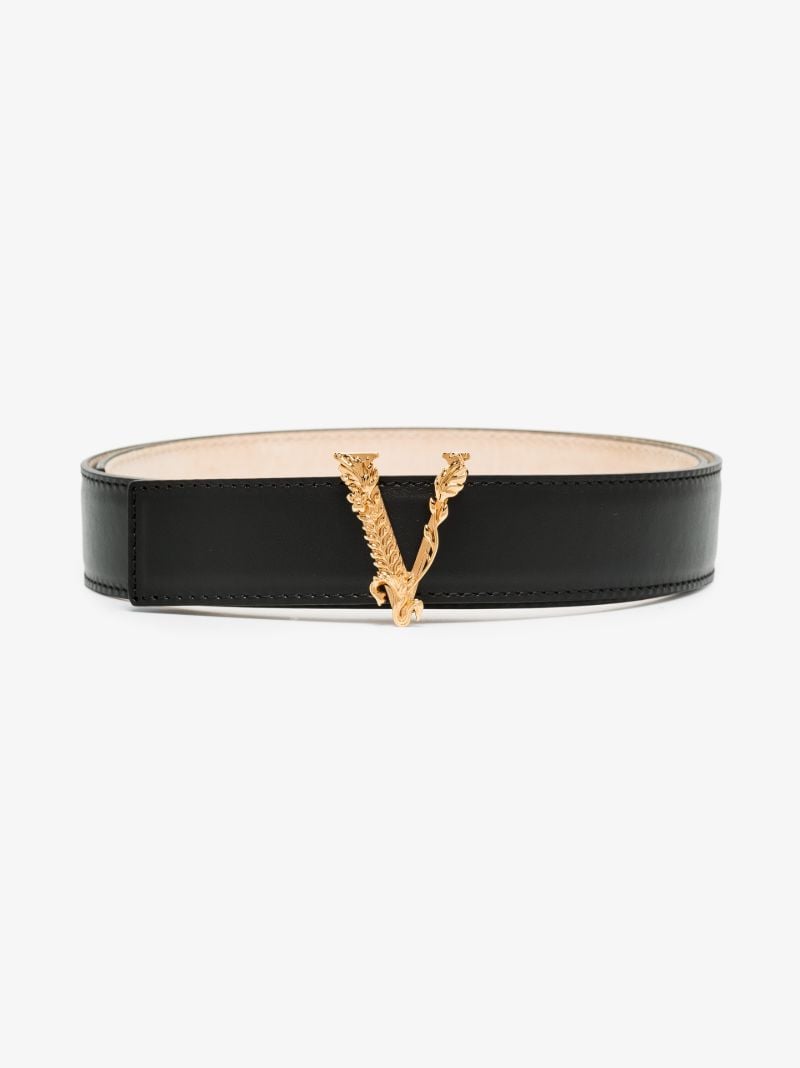 Black Virtus Leather Belt