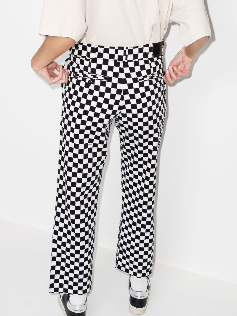 Checkerboard Cotton Trousers