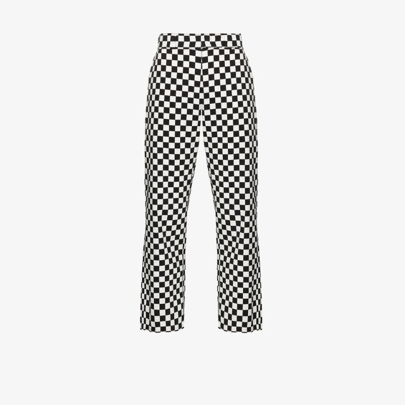Checkerboard Cotton Trousers
