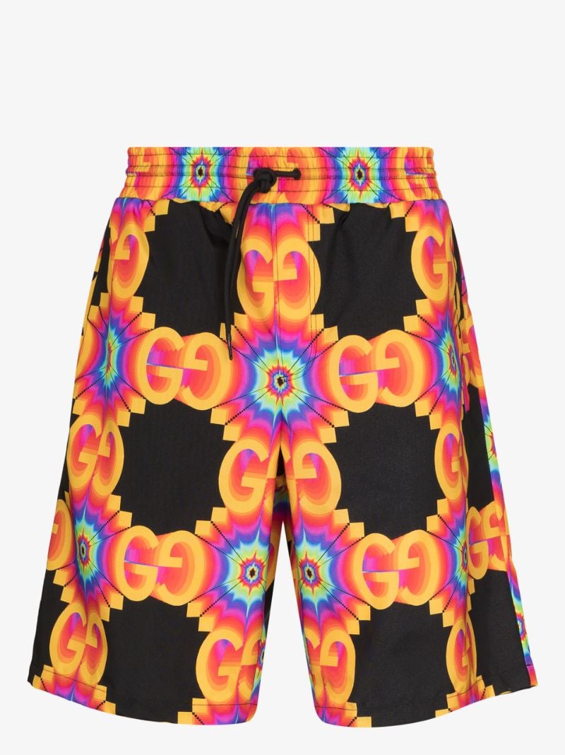 Gg Kaleidoscope Silk Shorts