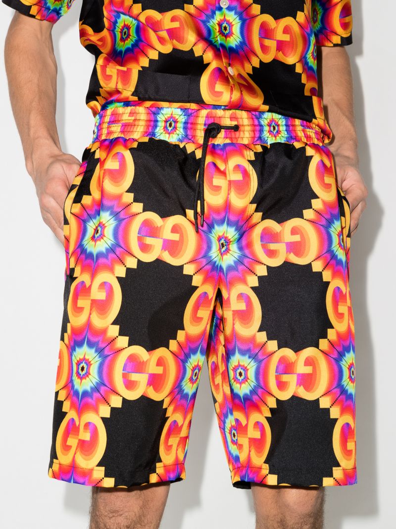 Gg Kaleidoscope Silk Shorts