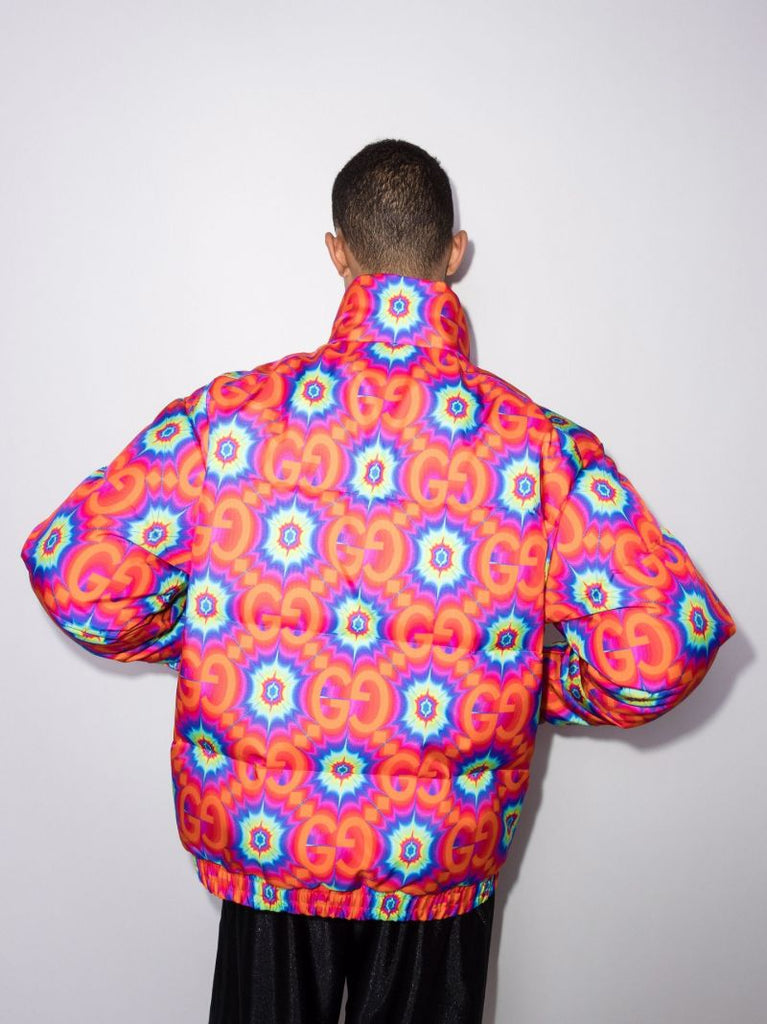 Gg Kaleidoscope Print Padded Jacket