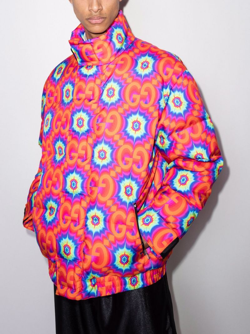 Gg Kaleidoscope Print Padded Jacket