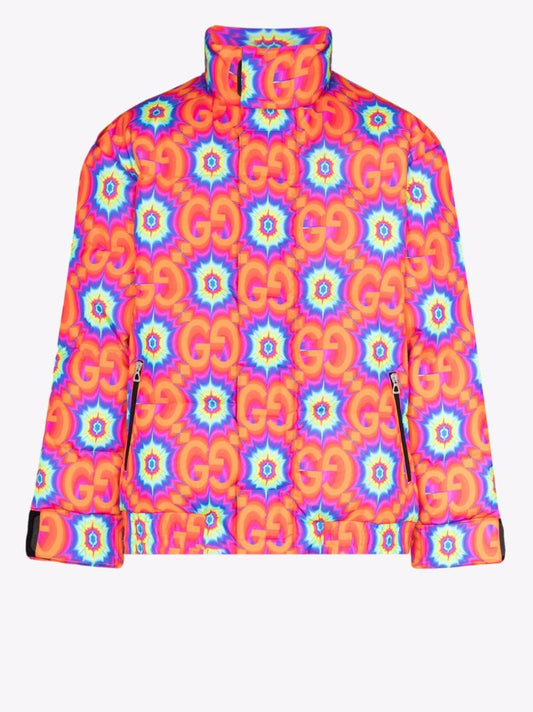 Gg Kaleidoscope Print Padded Jacket